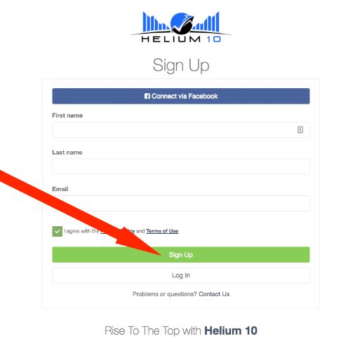 helium10下载注册指示1